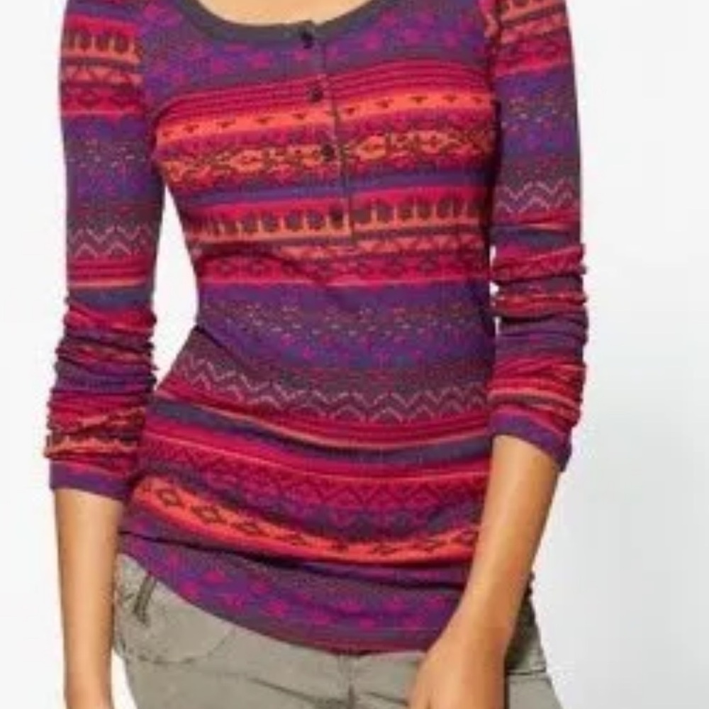 Anthropologie Splendid Multicolor Striped Knit Top